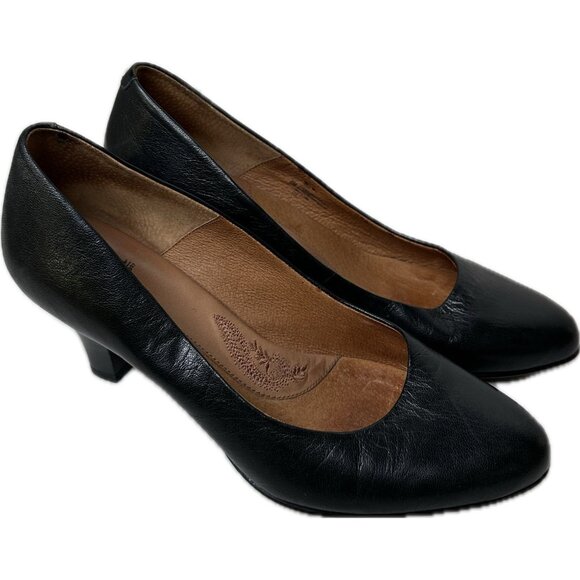 Sofft Sorrento Black Genuine Leather Peep Toe Pumps High Heels Shoes Sz 8 M - Picture 5 of 9